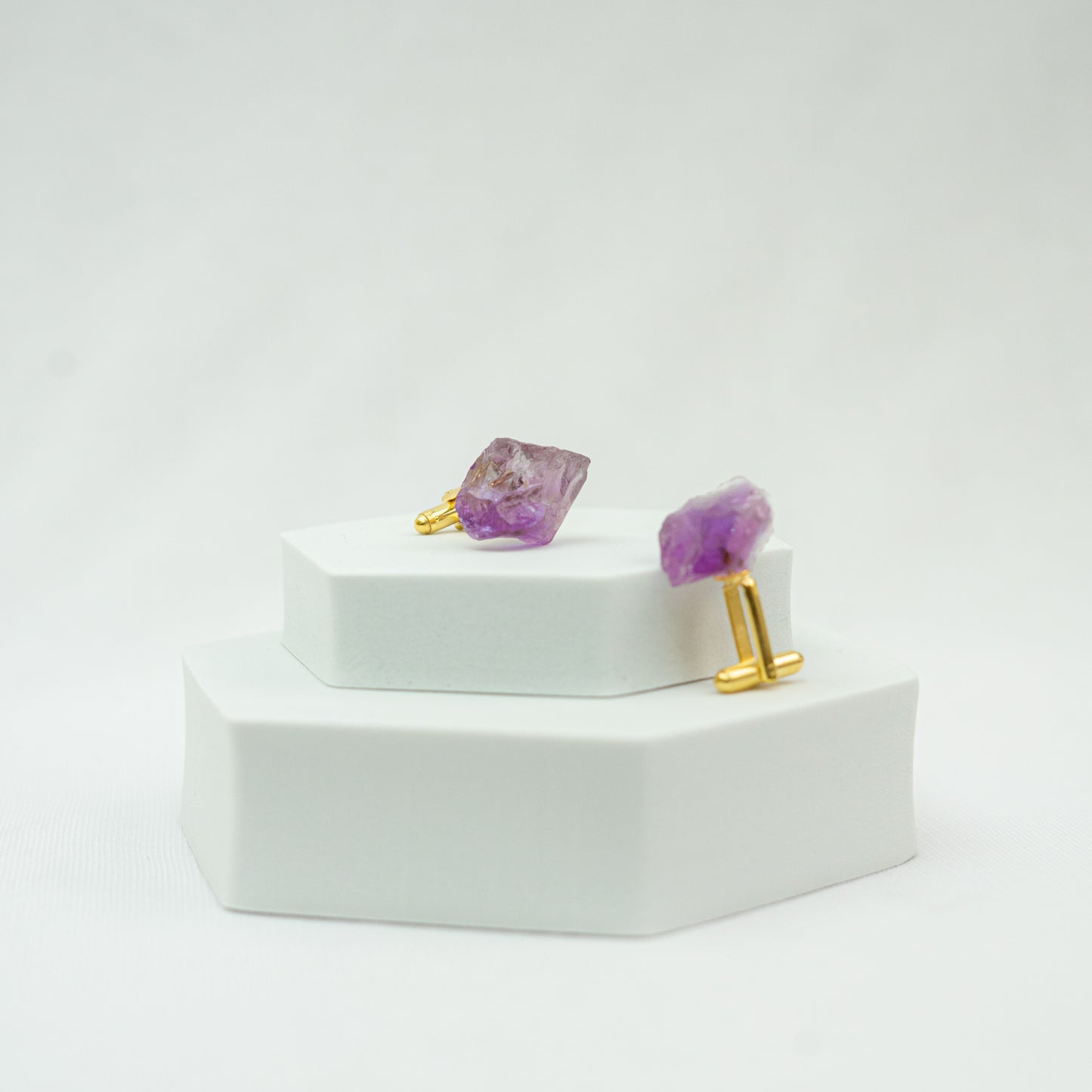 Amethyst Rough Cufflinks
