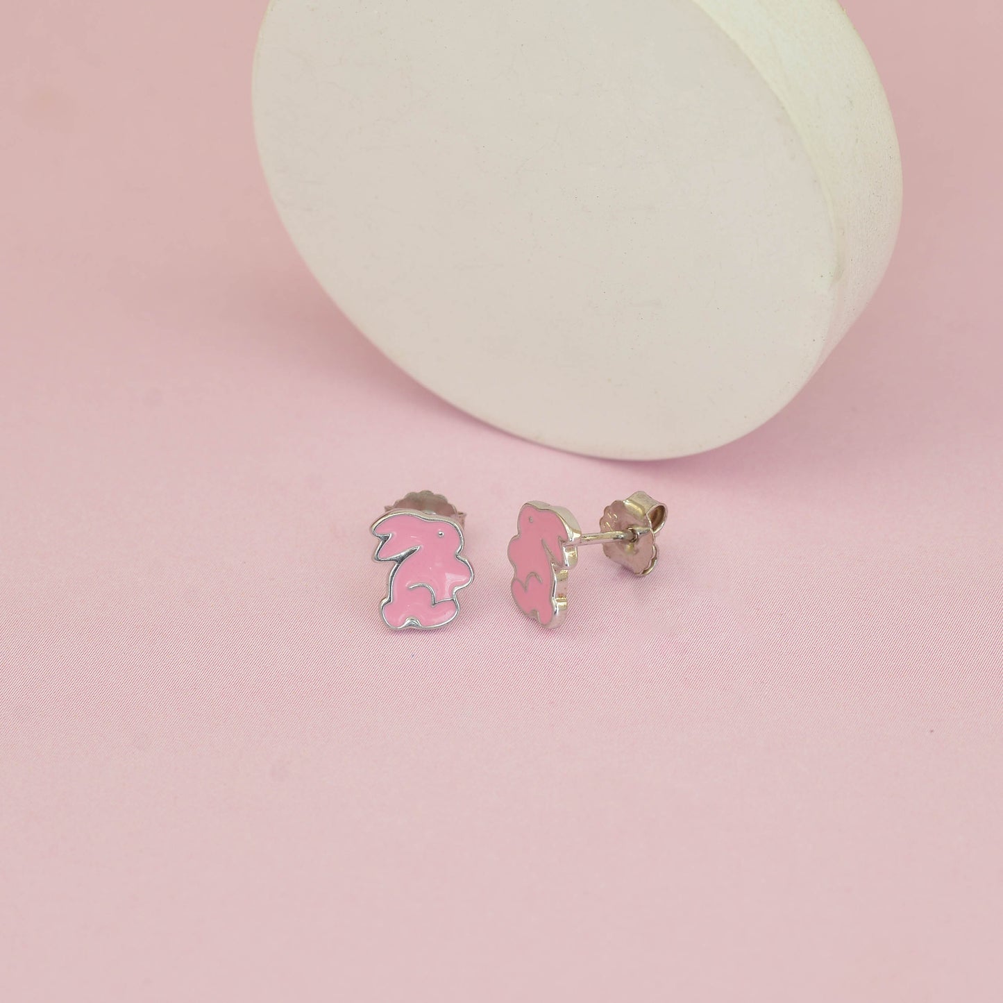 Pink Bunny Earrings